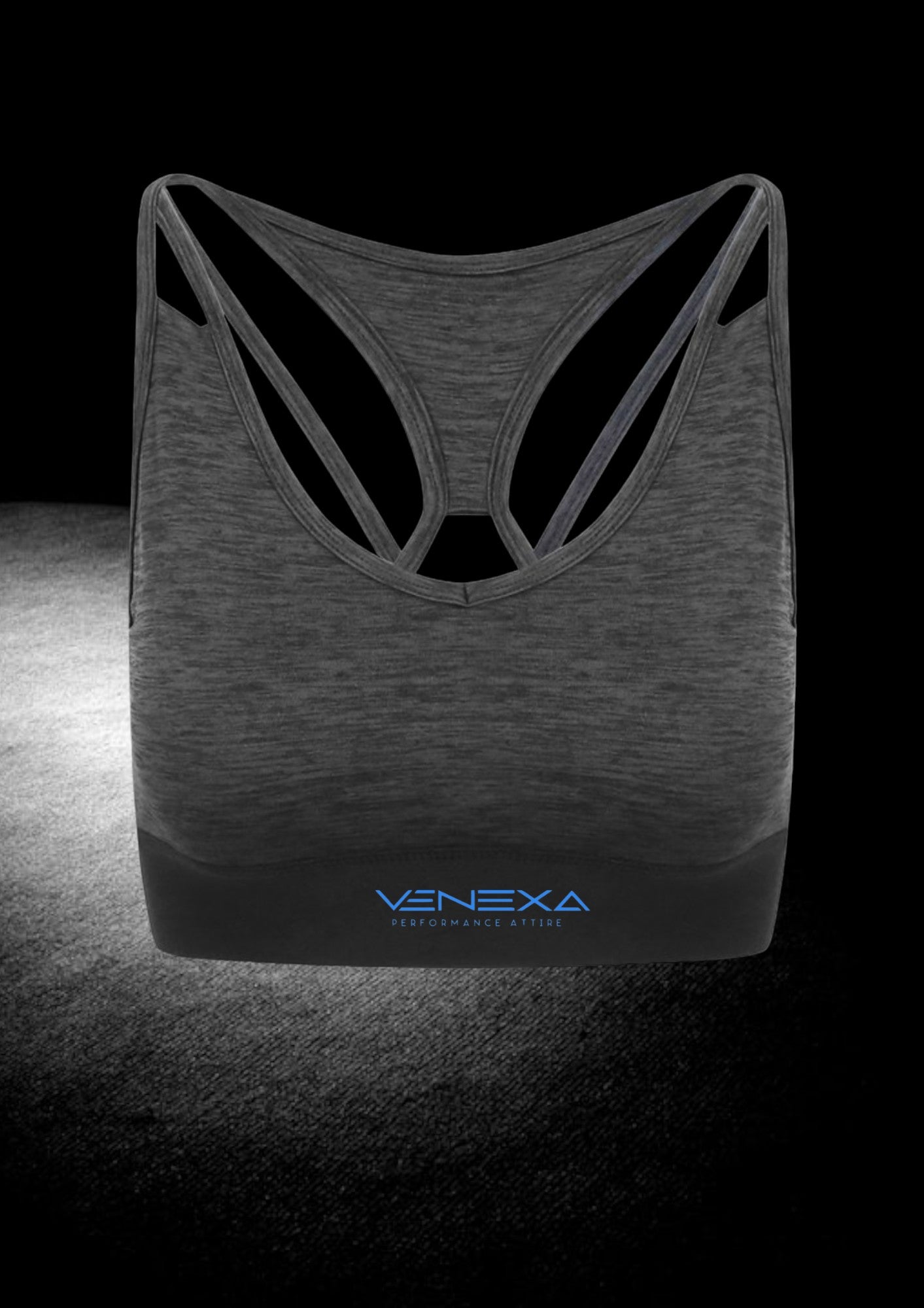 VENEXA black sports vest bra